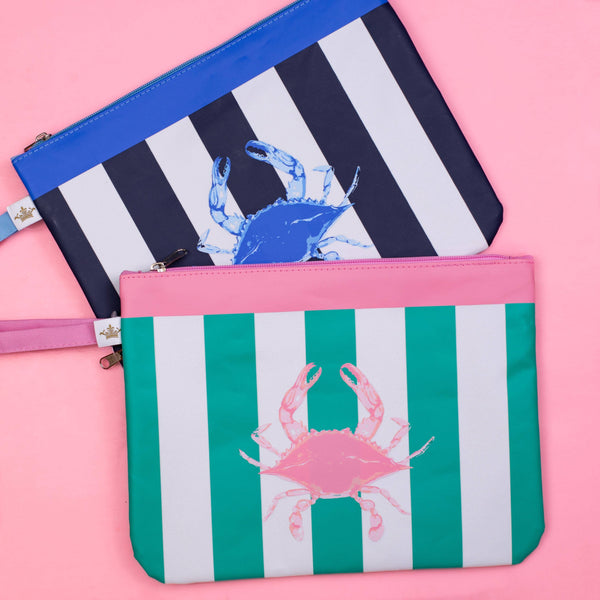 San Blas Crab Wet/Dry Bag   Emerald/Pink   12x9