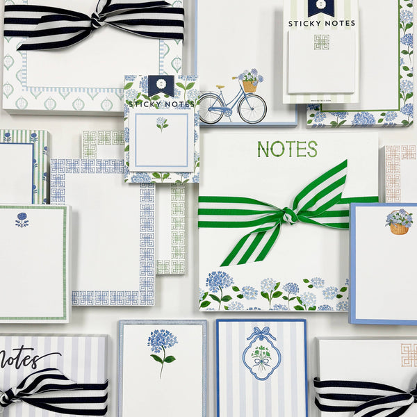 Blue Hydrangea List Notepad