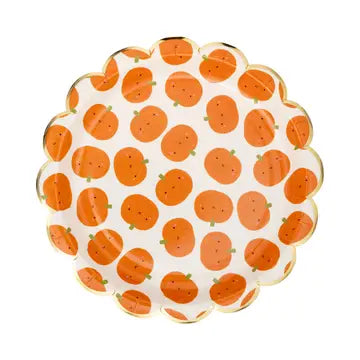 Scatter Pumpkin Scallop Plates