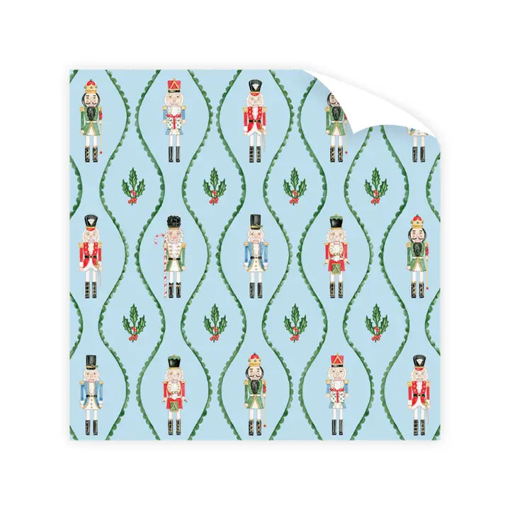 Dogwood Hill Classic Nutcrackers Wrapping Paper Sheet