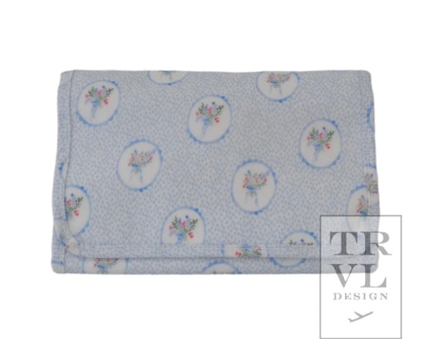 TRVL Mini Rollup- Floral Medallion Blue