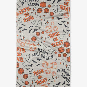 Geometry Trick-or-Treat Tea Towel