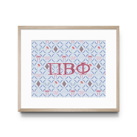 Pi Beta Phi Art Print, Sorority: 5x7