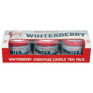 Winter Berry Christmas Candle Trio Set