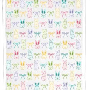 Bunnies and Bows Tea Towel
