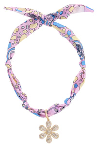 Scarlett Pave Daisy Scarf Necklace