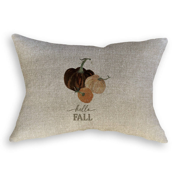 Mocha Pumpkins with Hello Fall: Dishtowel / -