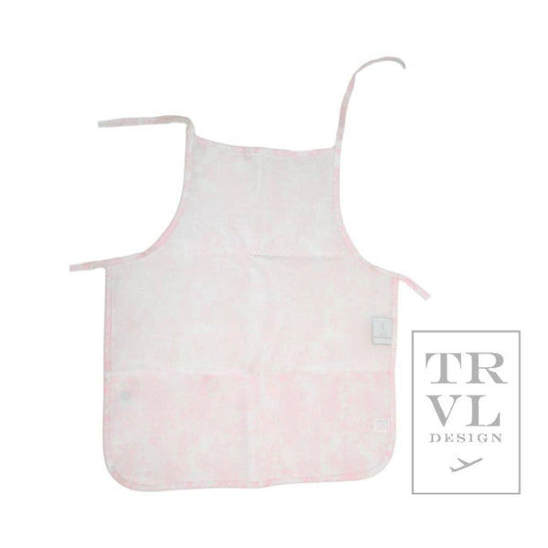 TRVL Kids' Apron - Bunny Toile Pink