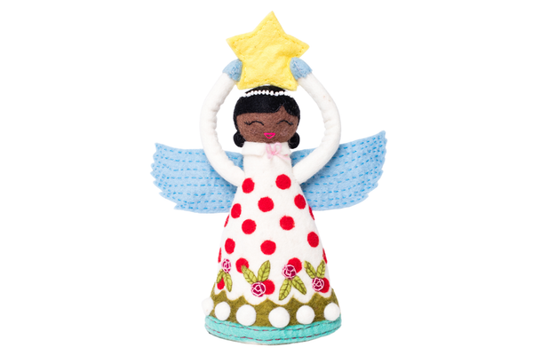 Angel Tree Topper - Simone: Natural
