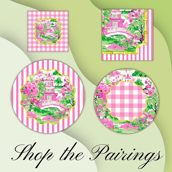 Mahjong "It's About Bam Time" 24ct Cocktail Napkins (3 ply)