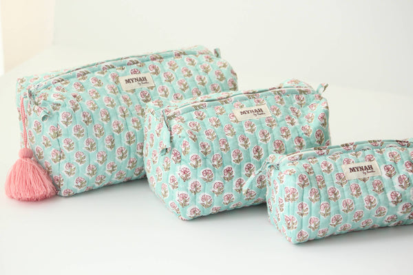 Mint cloud  travel/make up/organizer/wet bag-LARGE only 