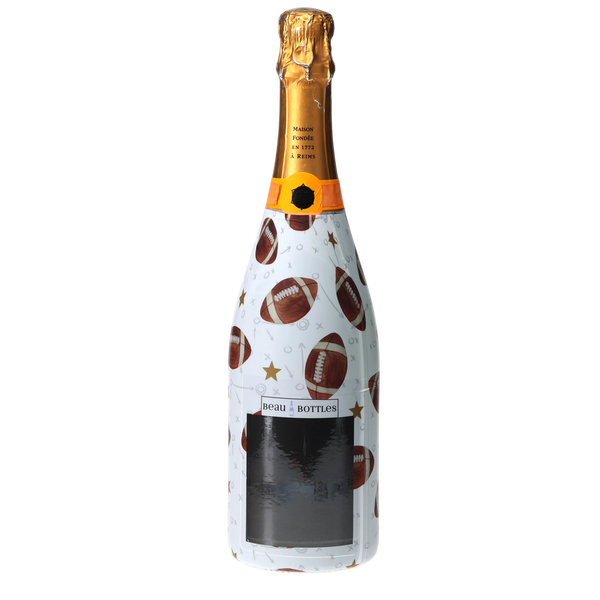 Footballs Champagne Bottle Wrap