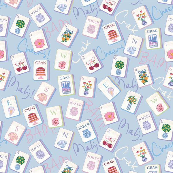 Beau Bottles Pastel Blue Mahjong - Prosecco Collection