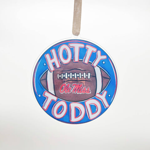 Ole Miss Acrylic Ornament Hotty Toddy Mississippi