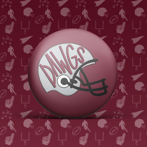 Mississippi State Game Day Buttons | Game Day Pins : DAWGS HELMET