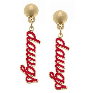 Dawgs Drop Earrings