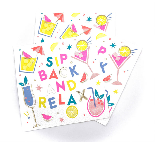 Sip Back and Relax 20ct Napkin