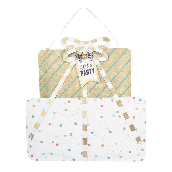 Let's Party/ Christmas Present Reversible Burlee - Holiday D