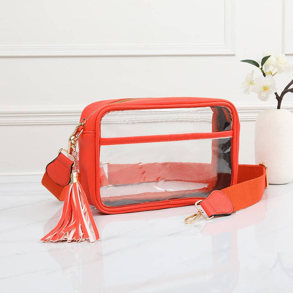 Game Day Stadium Rectangle Clear Bags: Silver