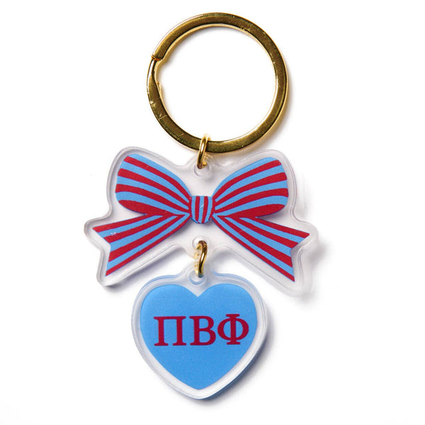 Sorority & Greek BOW-DACIOUS Keychain: Kappa Delta