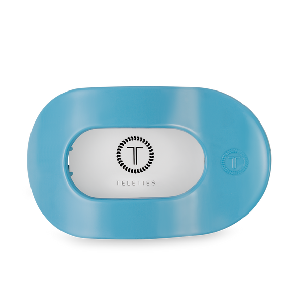 Flat Round Hair Clip | Large | Summer Sky