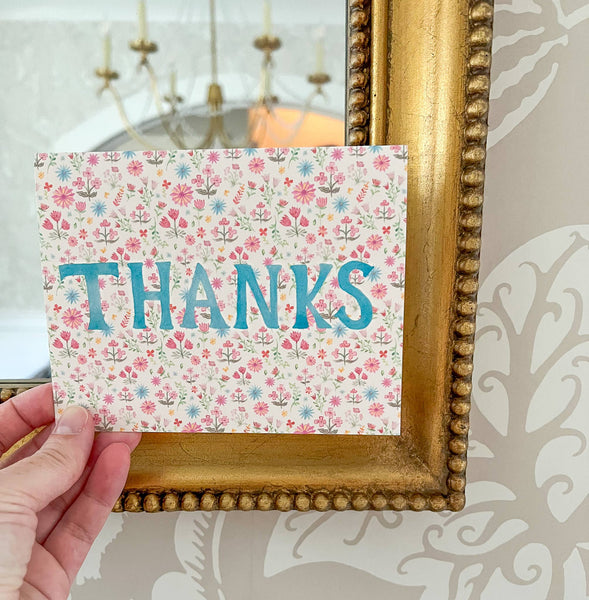 THANKS Greeting Card: Single