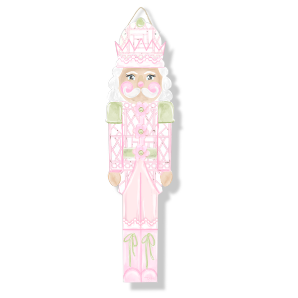 Pink Nutcracker Door Hanger