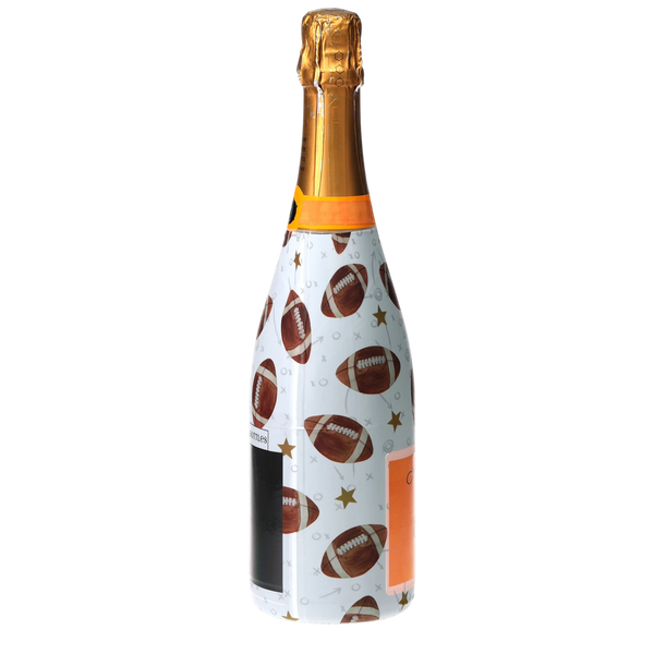 Footballs Champagne Bottle Wrap
