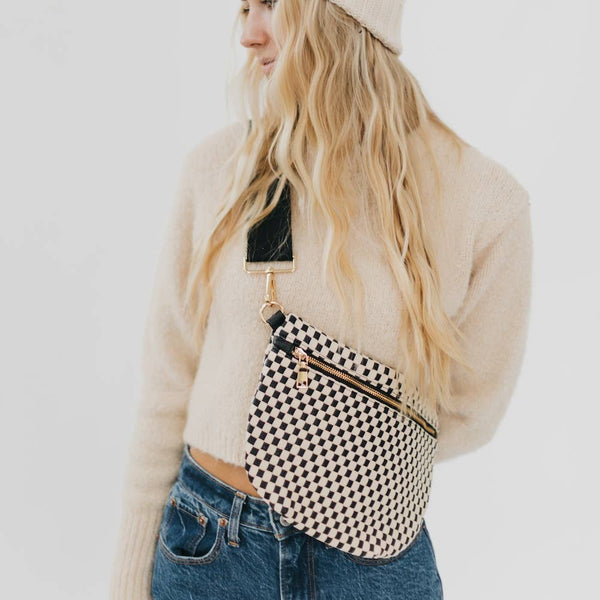 Westlyn Woven Bum Bag: Gray