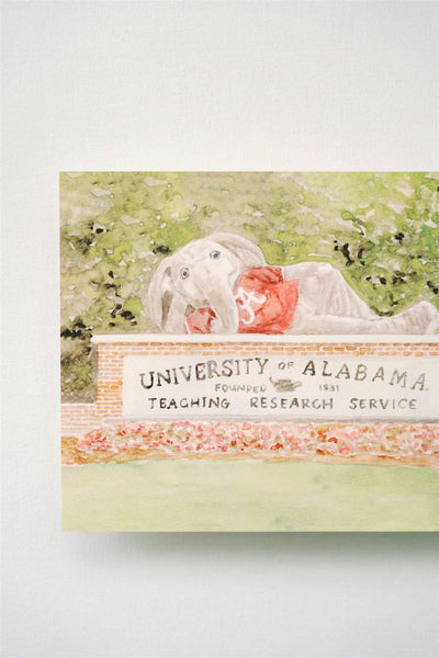 Alabama Big Al Sign Print: 5x7