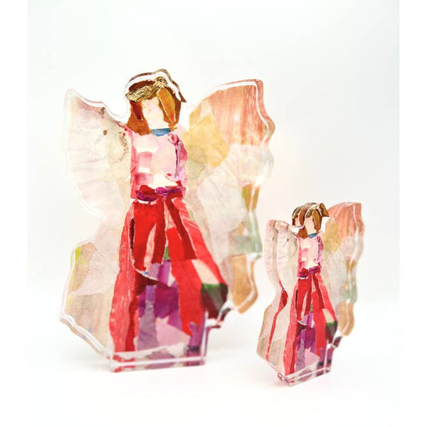 Large Acrylic Block Angel