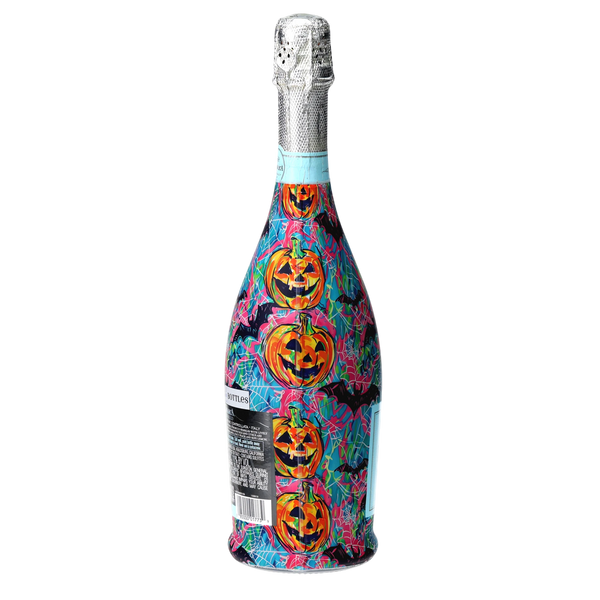 Preppy Halloween Bats Prosecco Bottle Wrap
