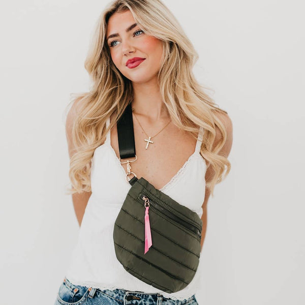 Jolie Puffer Belt Bag Navy