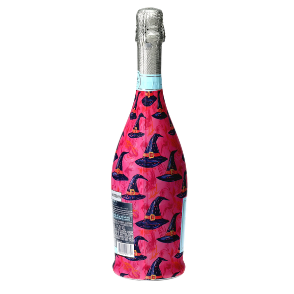 Preppy Halloween Witch Hats Prosecco Bottle Wrap