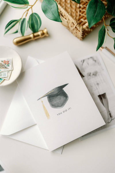 "You Did It!" Greeting Card, Graduation