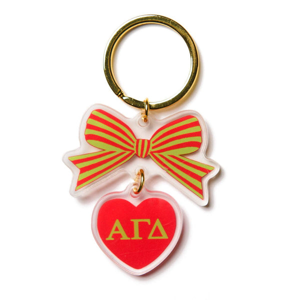 Sorority & Greek BOW-DACIOUS Keychain: Kappa Delta