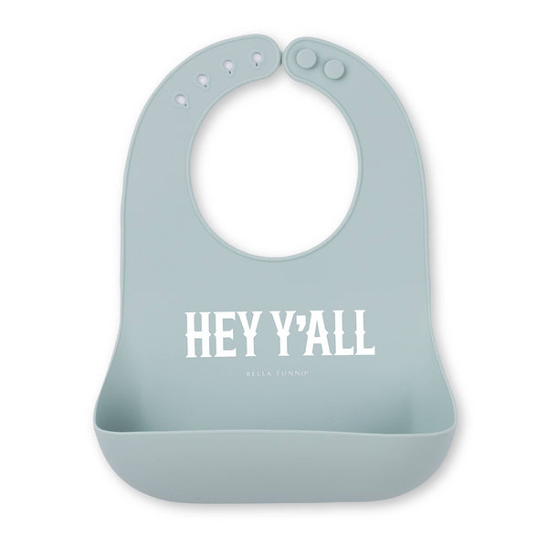 Hey Yall Wonder Bib: Blue
