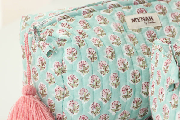 Mint cloud  travel/make up/organizer/wet bag-LARGE only 