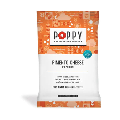 Poppy Pimento Cheese Popcorn Snack Bag