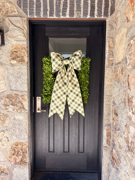 The Olivewood Tartan Bow