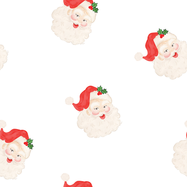 Santa Wrapping Paper: Red