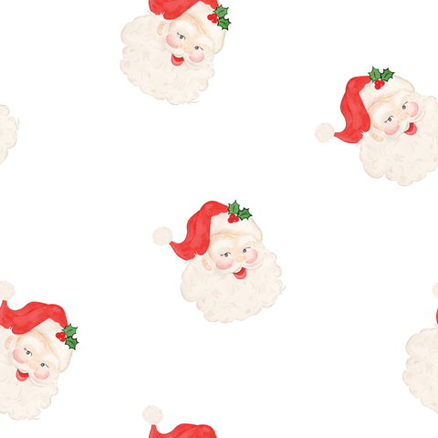 Santa Wrapping Paper: Red