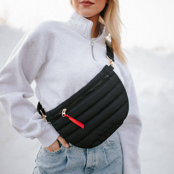 Jolie Puffer Belt Bag Navy