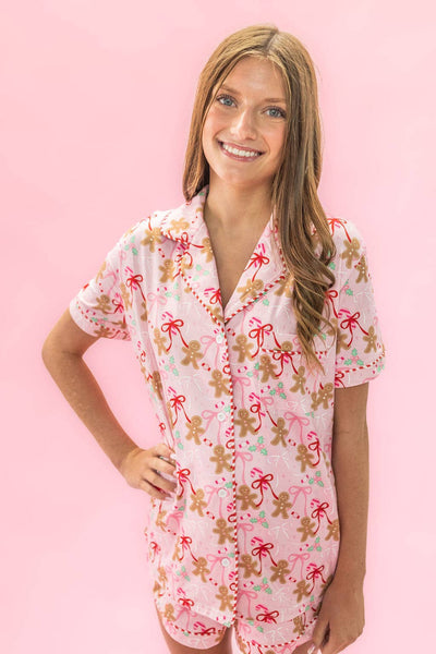 Gingerbread Bows - Christmas Sweets Pajama Set