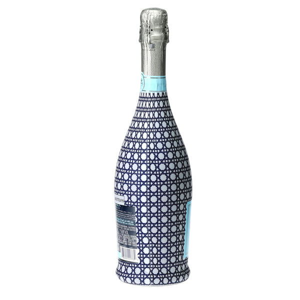 Beau Bottles Navy and White Cane - Prosecco Collection