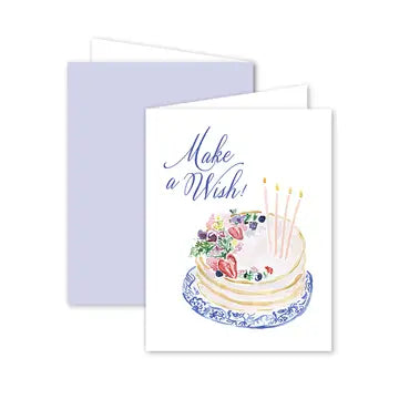 Make A Wish Birthday Cake Card