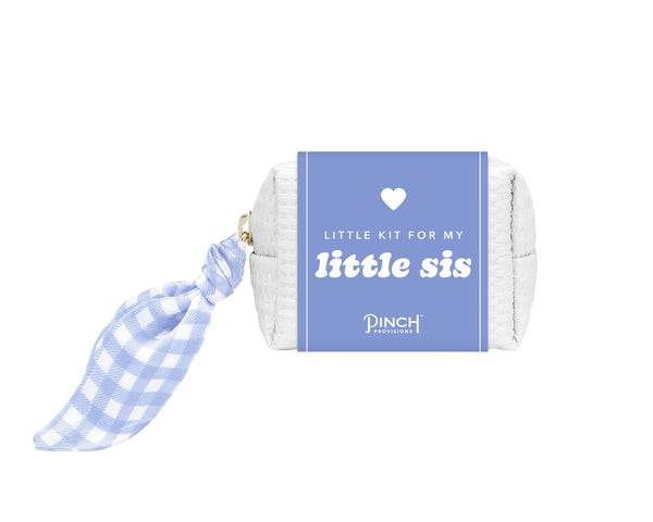 Little Sis Minimergency Kit | Sorority, Rush, Bid Week Greek: Blue Gingham