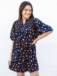 Medium Navy Michelle McDowell Party Animal Dress