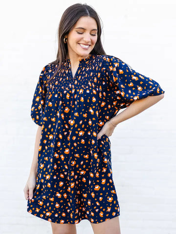 Medium Navy Michelle McDowell Party Animal Dress
