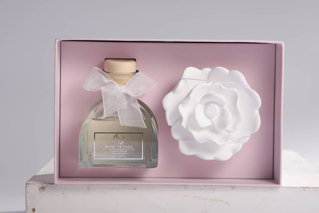 Sunshine Rose Ceramic Flower Diffuser Gift Set - Thumbnail 5